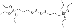 CAS:40372-72-3_雙-[3-(三乙氧基硅)丙基]-四硫化物的分子結(jié)構(gòu)